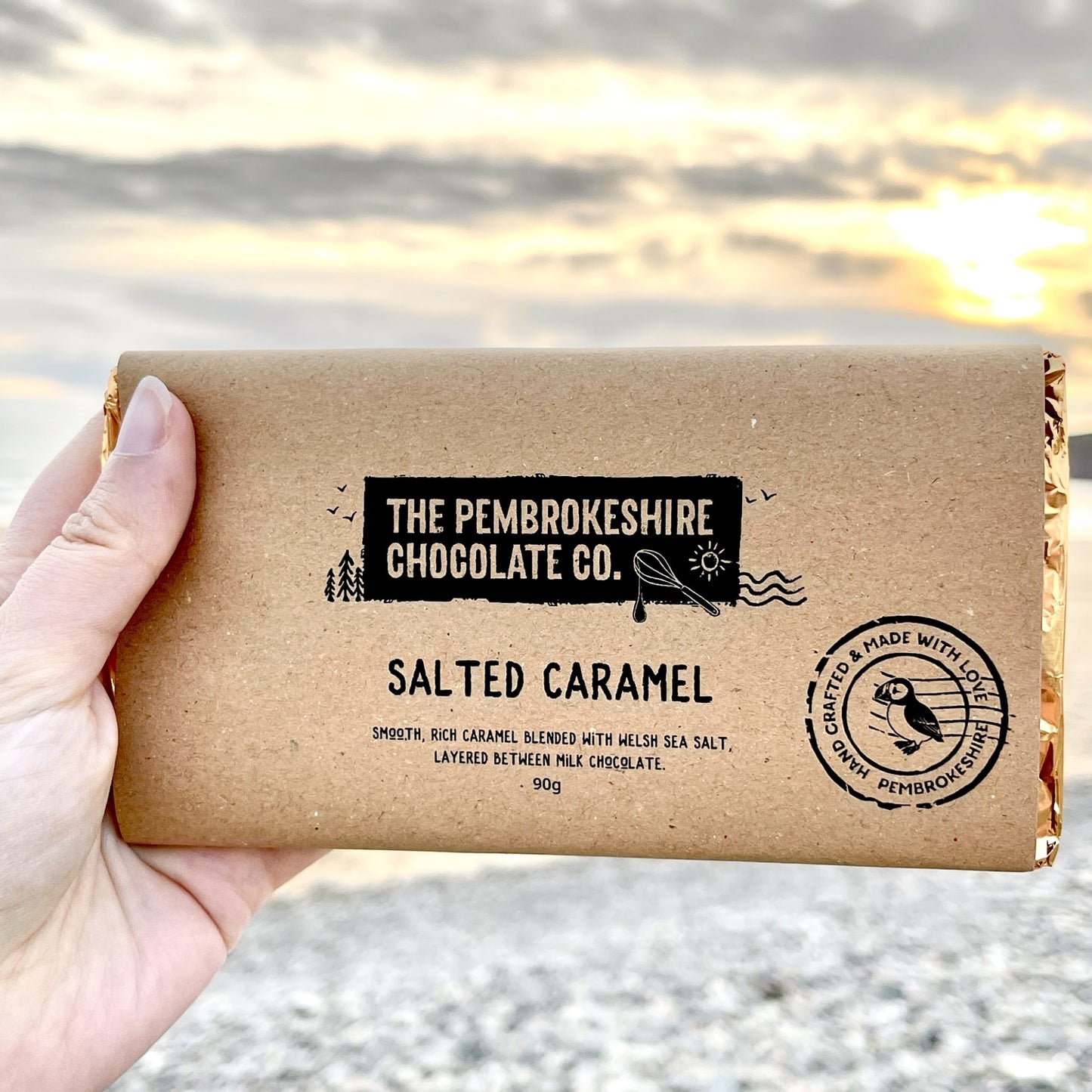 Salted Caramel & Milk Chocolate Bar